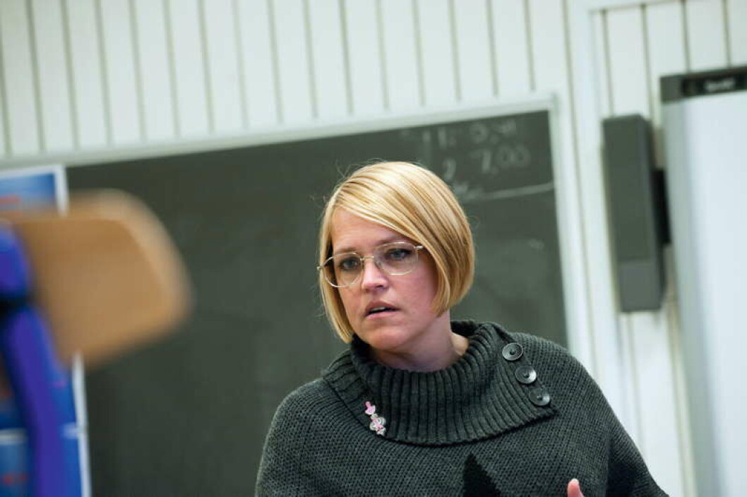 Susanne Cecilie Jensen mener, at lockout og ny arbejdstidslov er årsag til, at en tredjedel af hendes kolleger er rejst fra Nymarkskolen. Susanne Cecilie Jensen mener, at lockout og ny arbejdstidslov er årsag til, at en tredjedel af hendes kolleger er rejst fra Nymarkskolen.