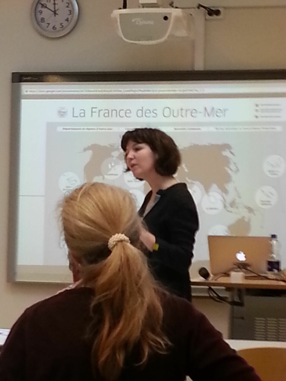 Pauline Jupin fra Institut Français holdt oplæg om fransk unge fra Guadeloupe