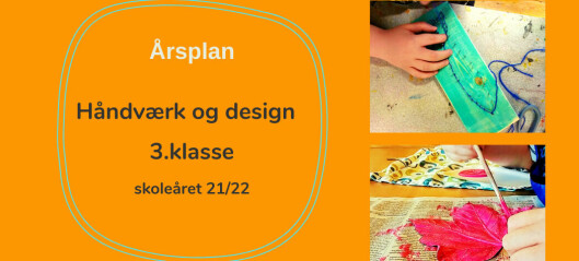 Årsplan: håndværk og design 3.klasse.