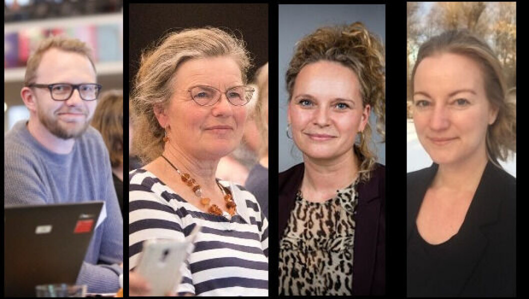 De fire kandidater, Lars Holmboe, Pia Jessen, Janne Riise Hansen og Pia Henriksen, mødes virtuelt torsdag eftermiddag. De fire kandidater, Lars Holmboe, Pia Jessen, Janne Riise Hansen og Pia Henriksen, mødes virtuelt torsdag eftermiddag.