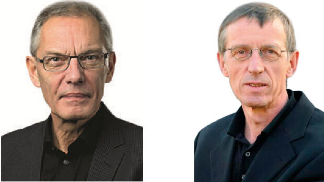 Professorerne Jens Rasmussen og Lars Qvortrup vil med bogen Professorerne Jens Rasmussen og Lars Qvortrup vil med bogen