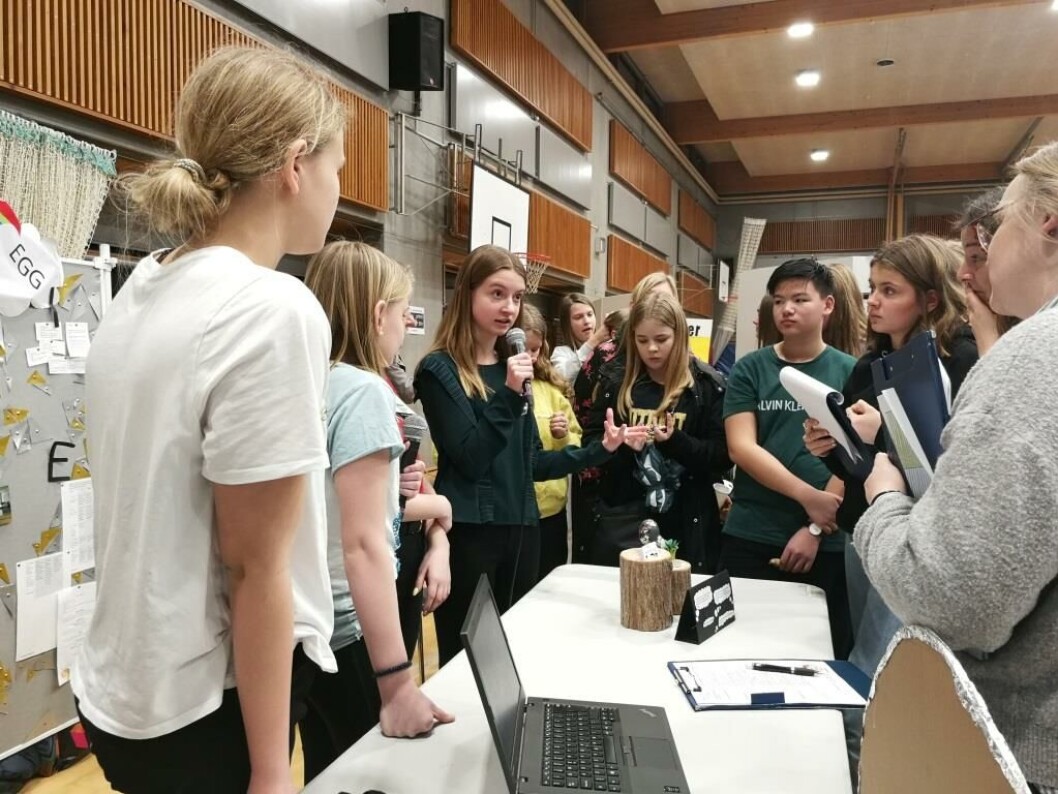 Elever fra Herfølge Skole på iværksættermesse. Elever fra Herfølge Skole på iværksættermesse.