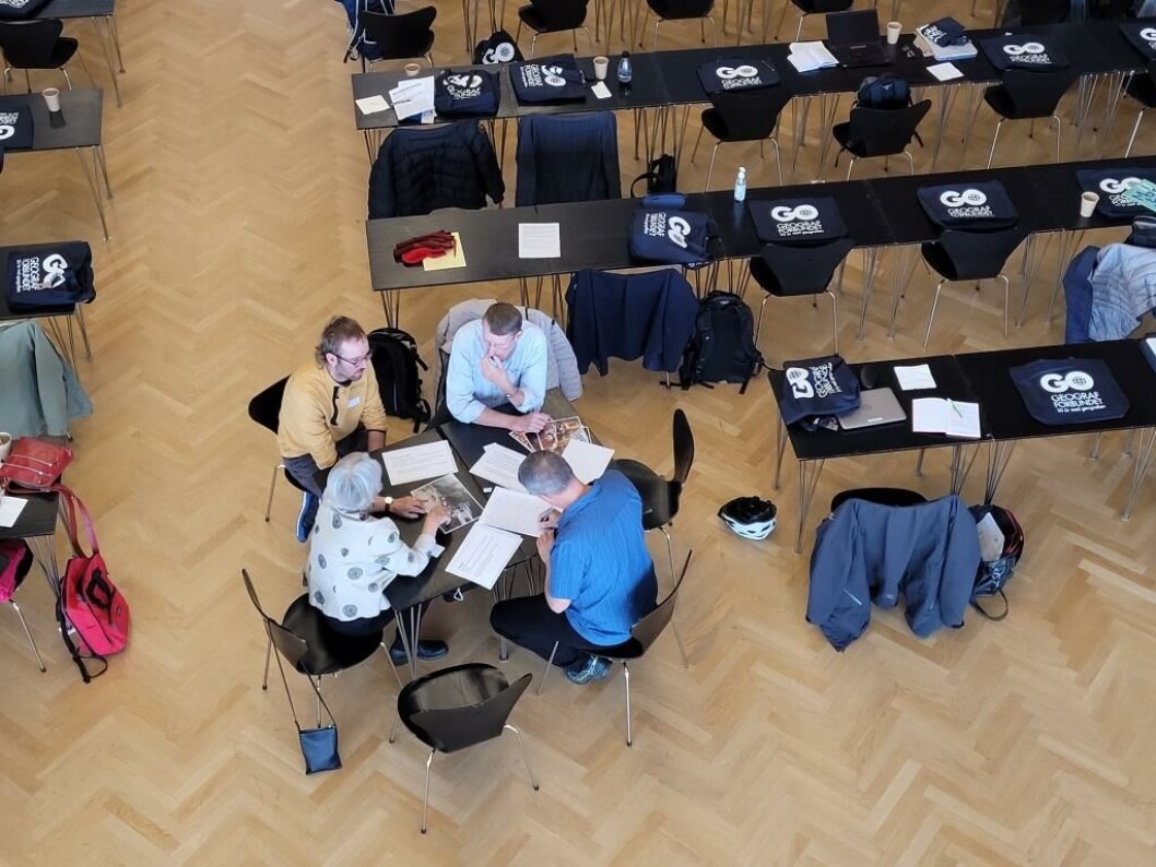 Gruppearbejde i salen på Geocenter Gruppearbejde i salen på Geocenter