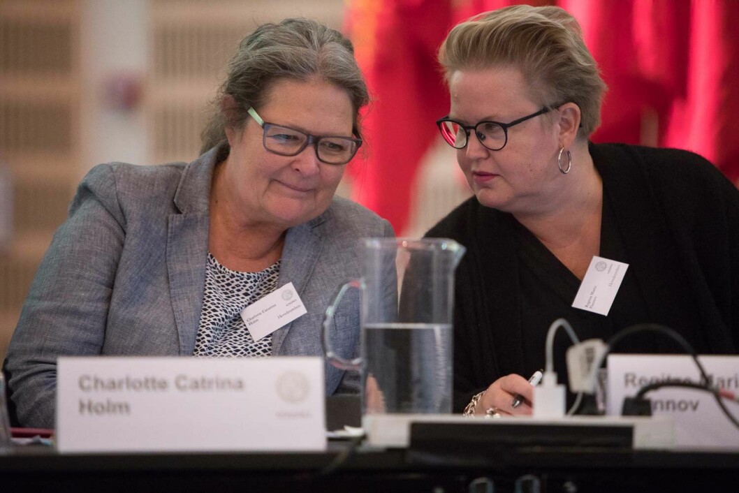 Charlotte Holm (til venstre) er ny formand i Odense Lærerforening.