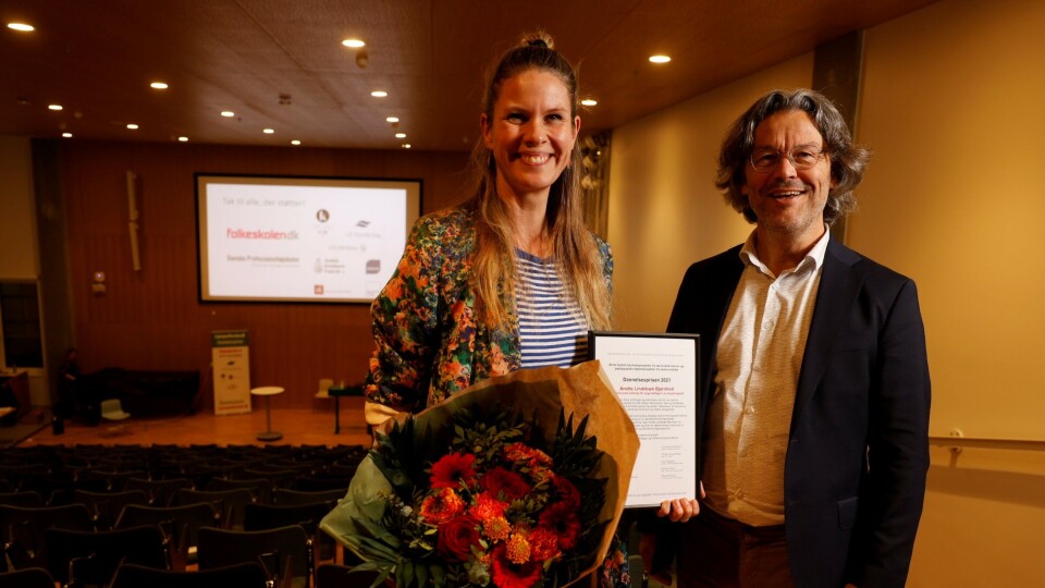 Annette Lindebæk Bjørnholt fik dannelsesprisen for et pædagogisk diplomprojekt om faget engelsk.