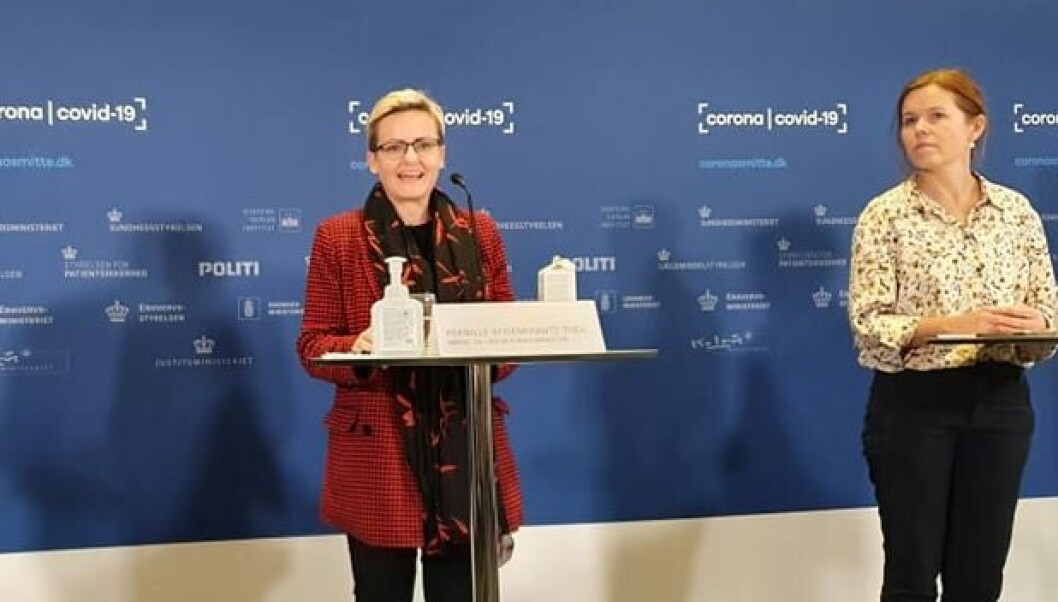 ”Det vil langt de fleste steder være sådan, at valgfagene ikke bliver gennemført i den nuværende situation”, sagde Pernille Rosenkrantz-Theil. ”Det vil langt de fleste steder være sådan, at valgfagene ikke bliver gennemført i den nuværende situation”, sagde Pernille Rosenkrantz-Theil.