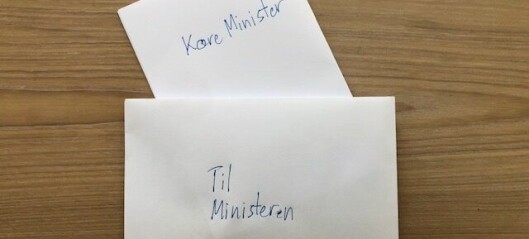 Åbent brev til ministeren..