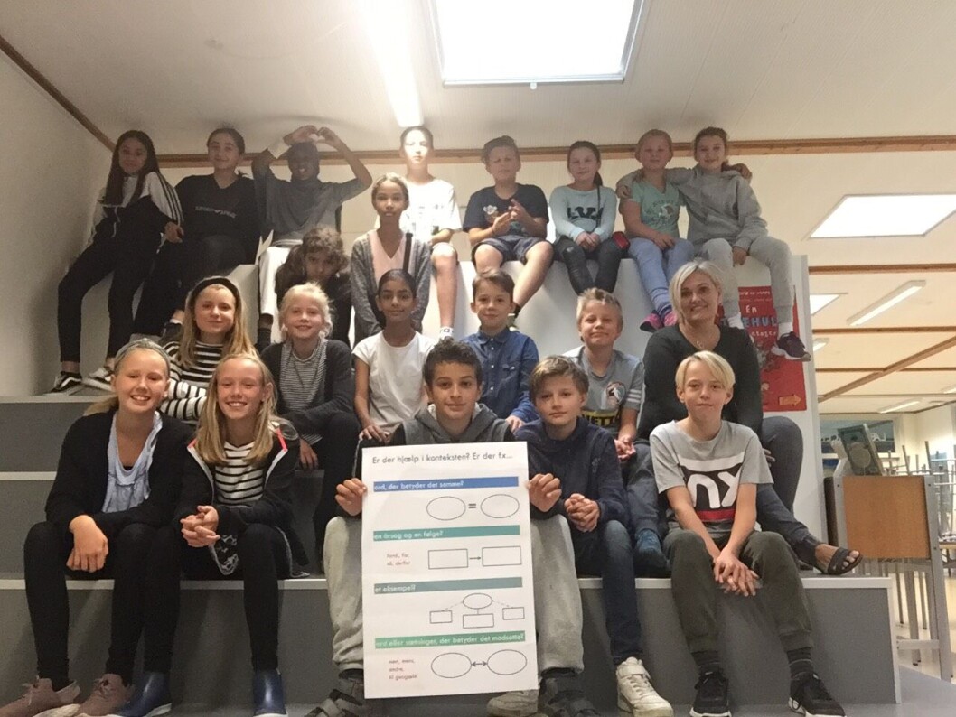 Lisbeth Apolds klasse, som var med i projektet for to år siden, bruger stadig strategierne aktivt, når de skal læse tekster med nye ord, fortæller hun. Lisbeth Apolds klasse, som var med i projektet for to år siden, bruger stadig strategierne aktivt, når de skal læse tekster med nye ord, fortæller hun.