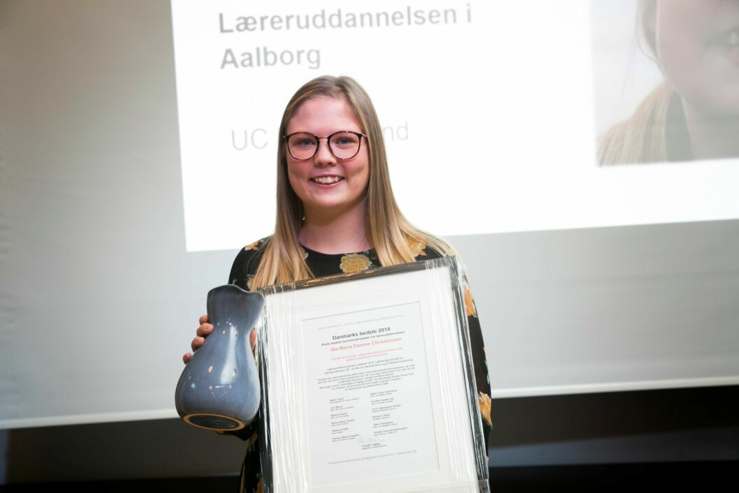 Ida Damsø fik i 2018 en pris for sit bachelorprojekt. Hun har nogle råd til andre, der skal i gang med skriveprocessen. Foto: Klaus Holsting