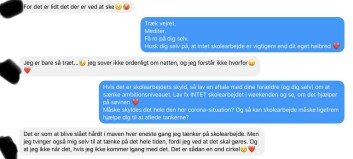 Elev: ”Det er som at blive slået hårdt i maven, hver eneste gang jeg tænker på skolearbejde” Elev: ”Det er som at blive slået hårdt i maven, hver eneste gang jeg tænker på skolearbejde”