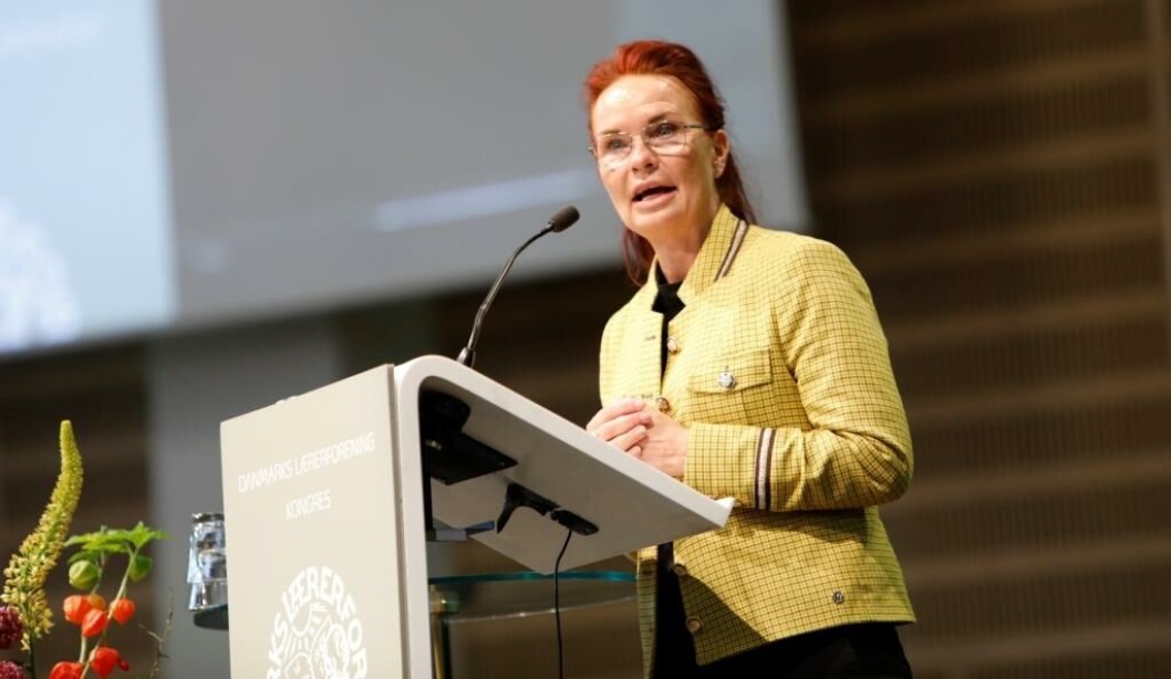 Jeg går til valg på klar og tydelig tale, siger Jeanette Sjøberg. Jeg går til valg på klar og tydelig tale, siger Jeanette Sjøberg.