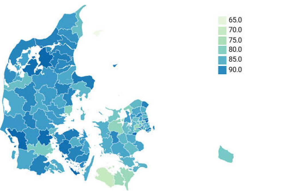 Herlev er den kommune i landet, der har den højeste kompetencedækning i idræt på 93,6 procent. Herlev er den kommune i landet, der har den højeste kompetencedækning i idræt på 93,6 procent.