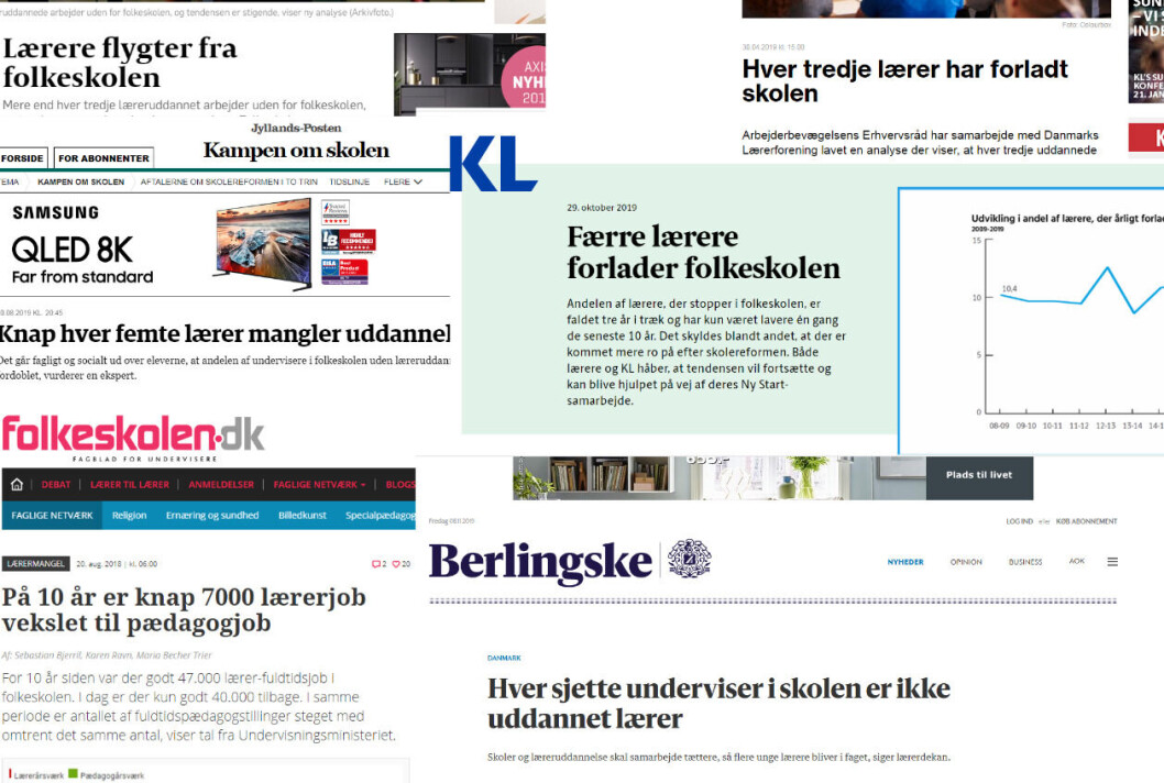 Der har været mange overskrifter i medierne i de seneste år. I sidste uge vendte bøtten imidlertid med en overskrift om, at færre lærere nu forlader folkeskolen. Der har været mange overskrifter i medierne i de seneste år. I sidste uge vendte bøtten imidlertid med en overskrift om, at færre lærere nu forlader folkeskolen.