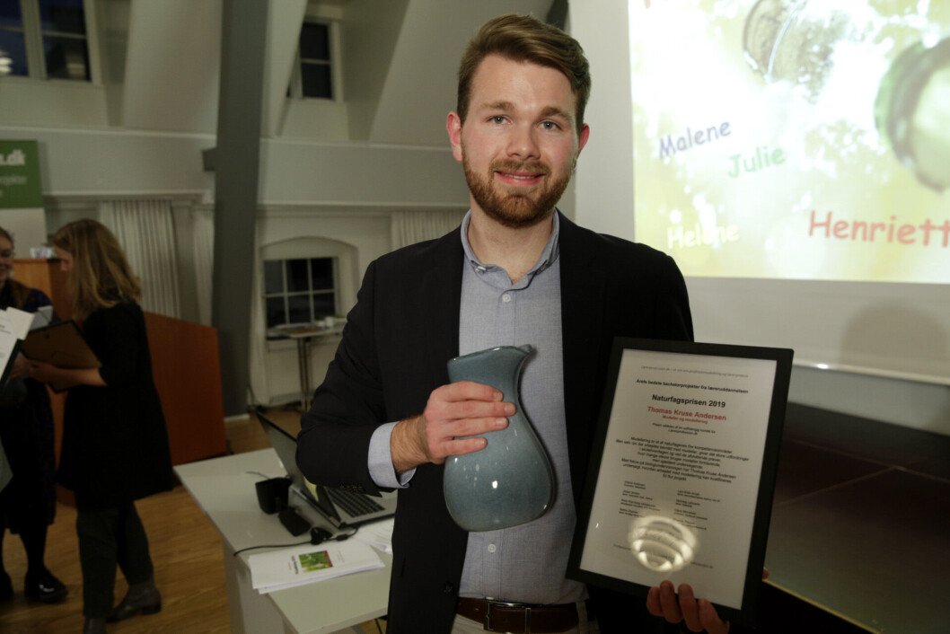 Thomas Kruse Andersen vandt Lærerprofession.dk's særpris for naturfagsprojekter Thomas Kruse Andersen vandt Lærerprofession.dk's særpris for naturfagsprojekter