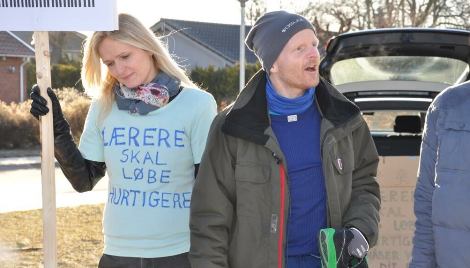 Under lockouten arrangerede Michael Jensen 'lockout-løb' sammen med sin kollega Jacob Lund Nielsen. Flere af dagene fik de selskab af elever, kolleger fra andre skoler og lærerformand Anders Bondo Christensen.