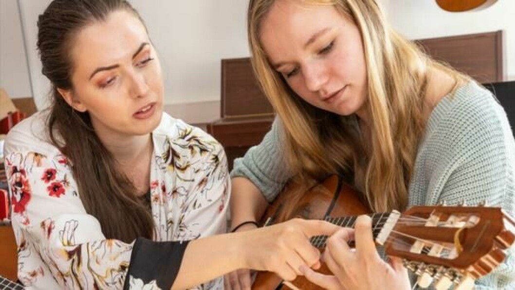 Billedet er fra analyserapporten ’Musikuddannelse i Region Midtjylland’. Rapporten peger på, at mangel på faguddannede lærere truer kvaliteten i musikfaget.