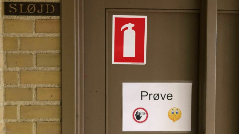 På Skelgårdsskolen i Tårnby var eleverne til valgfagsprøve trods restriktionerne.