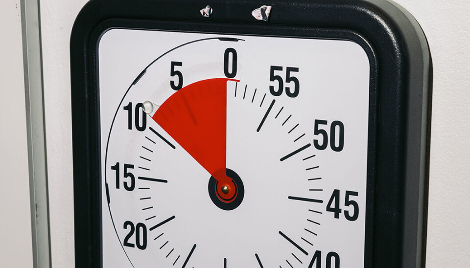 Timetimeren hjælper med overblikket.