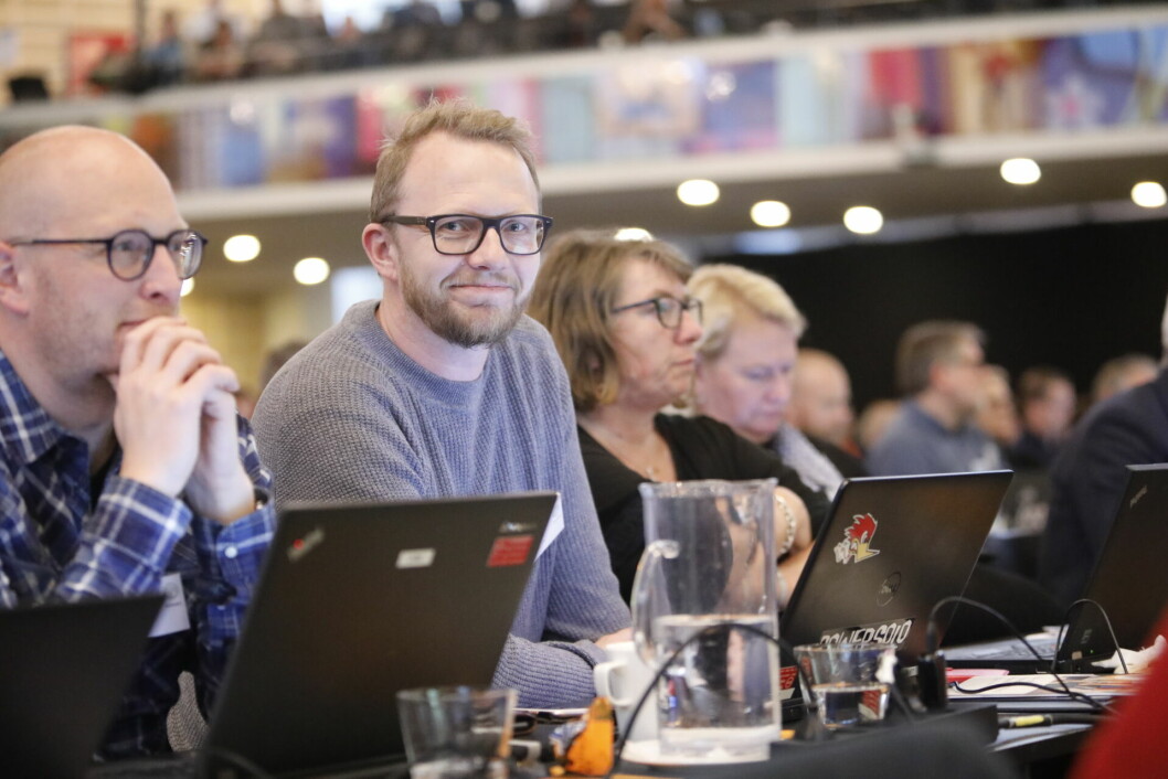 Lars Holmboe på Lærerforeningens kongres i København i sidste uge.