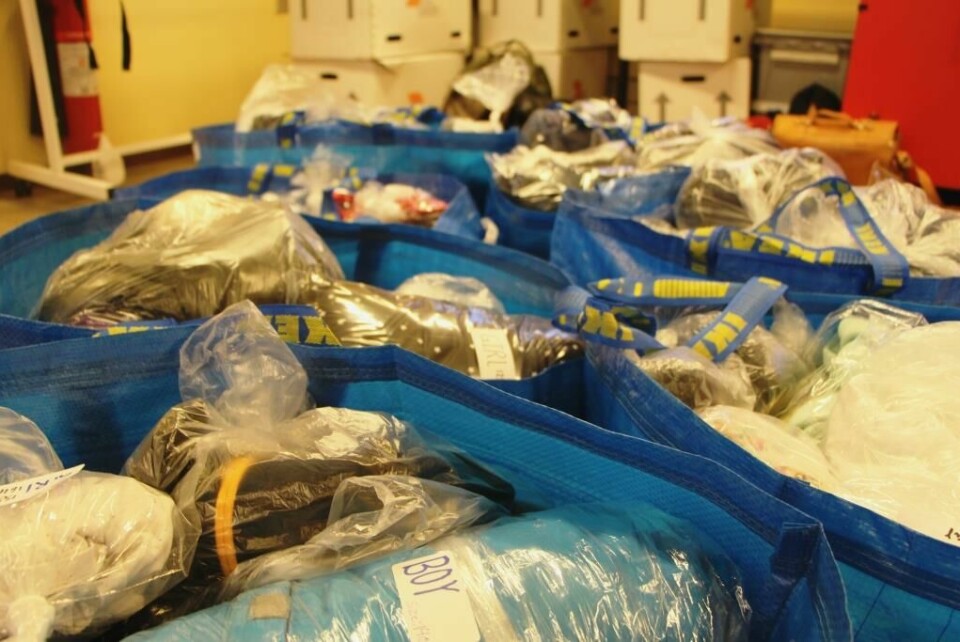 redaktionelle fure det sidste 7.v vasker glemmekassetøjet og sender det til syriske flygtninge