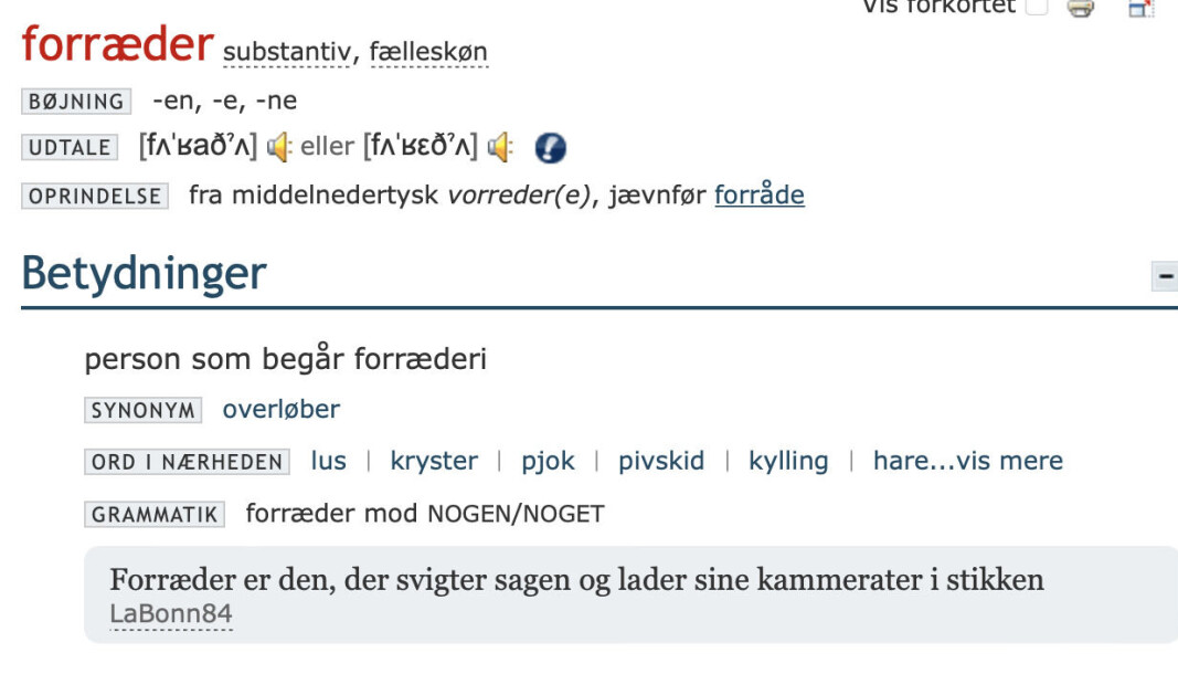 Forræder er den, der svigter sagen og lader sine kammerater i stikken. Er jeg så en forræder? Forræder er den, der svigter sagen og lader sine kammerater i stikken. Er jeg så en forræder?