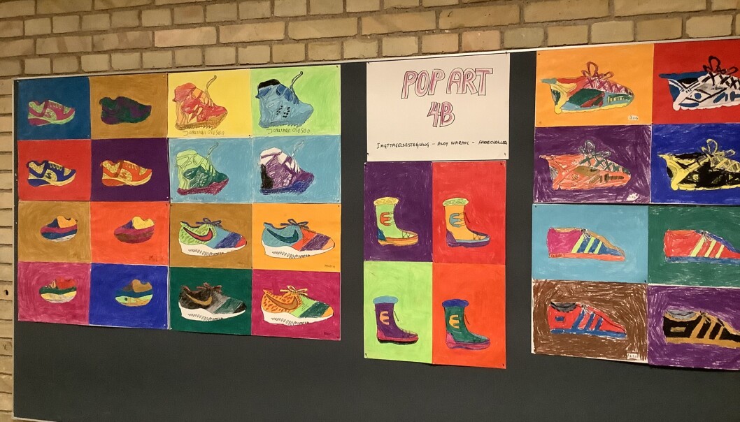 Iagttagelsestegning, farvelære og pop-art, 4. kl. Iagttagelsestegning, farvelære og pop-art, 4. kl.