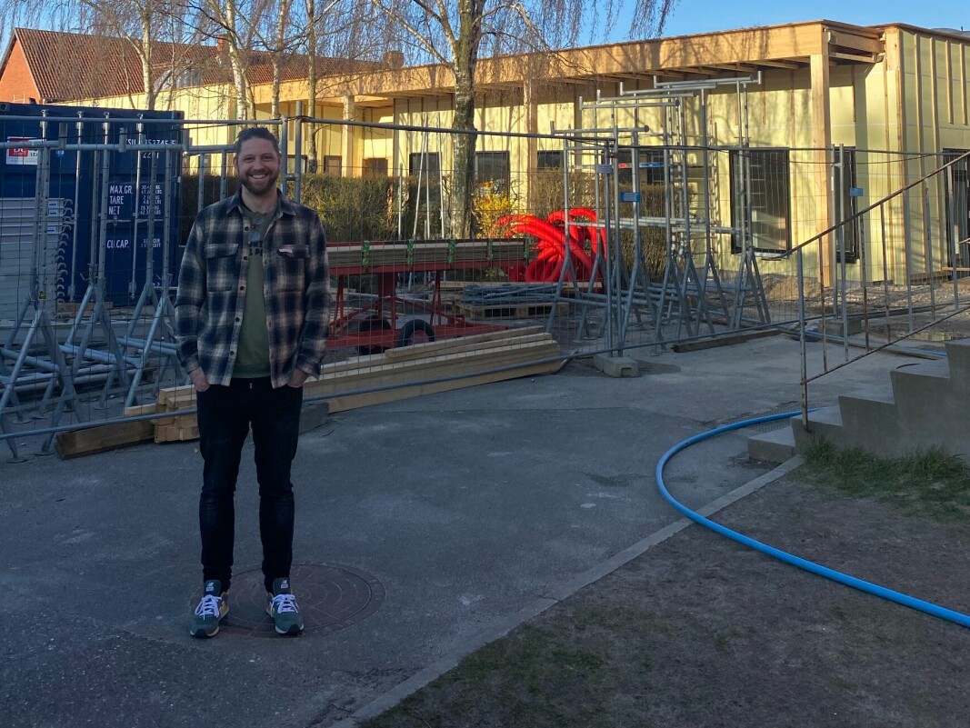 1. marts begyndte Bob Bohlbro som skoleleder på Samsø Skole. De er ved at bygge en helt ny skole.