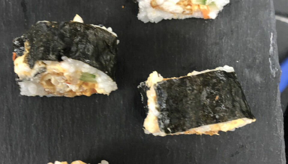 Friteret lange brugt til sushi