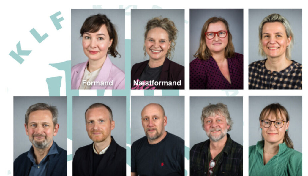 Her er KLF's nye bestyrelse, hvor vedtægtsregler om kønskvotering har betydet, at der er en formand og fire kvinder og fire mænd. Uden reglen ville der have været fem mænd og tre kvinder. Her er KLF's nye bestyrelse, hvor vedtægtsregler om kønskvotering har betydet, at der er en formand og fire kvinder og fire mænd. Uden reglen ville der have været fem mænd og tre kvinder.