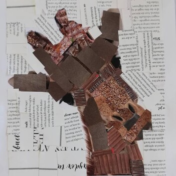 Rive/klippe collage af elev i 4.klasse Rive/klippe collage af elev i 4.klasse