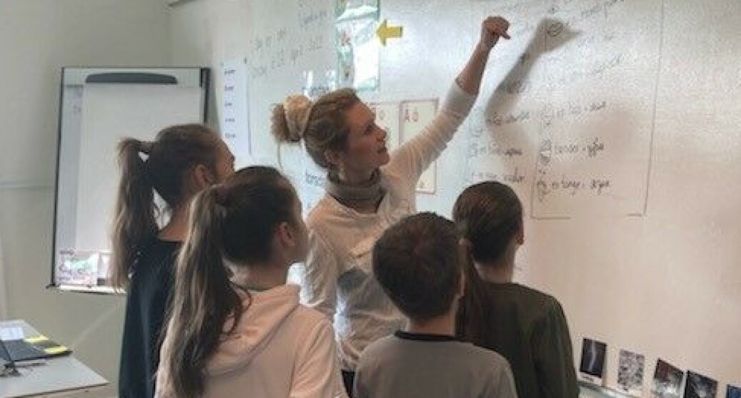 Dorte Lange nævner Odense som et eksempel, hvor man har fundet en lokal løsning og samlet alle børnene på én skole med modtageklasser og hentet dsa-lærere fra de øvrige skoler Dorte Lange nævner Odense som et eksempel, hvor man har fundet en lokal løsning og samlet alle børnene på én skole med modtageklasser og hentet dsa-lærere fra de øvrige skoler