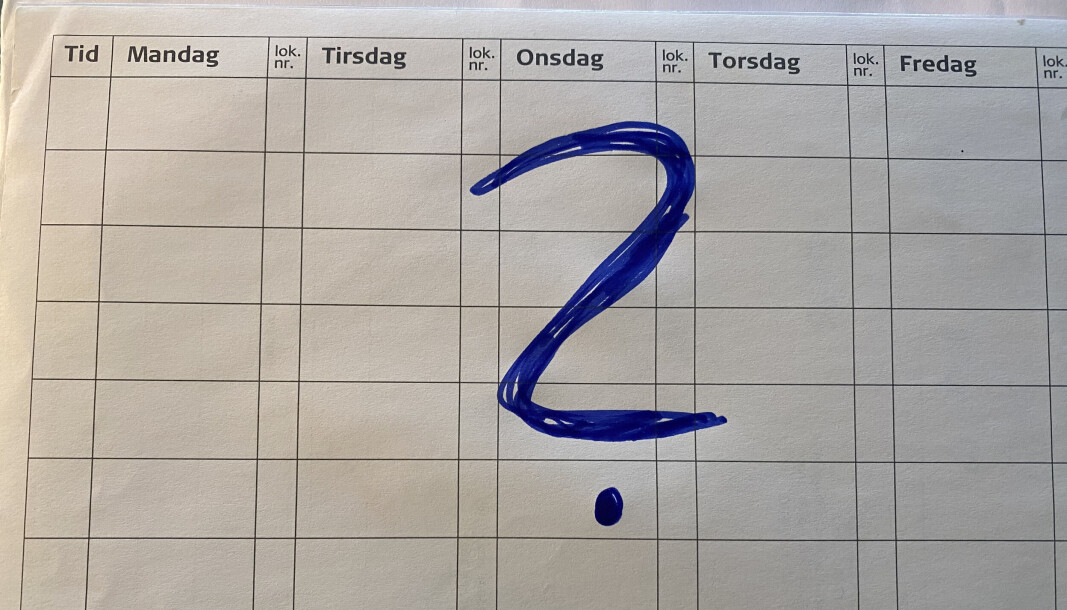 Hvordan ser et optimalt skema ud ? Hvordan ser et optimalt skema ud ?