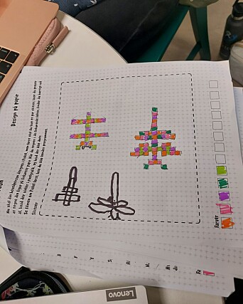Eleverne kan starte med at tegne figurerne på papir Eleverne kan starte med at tegne figurerne på papir