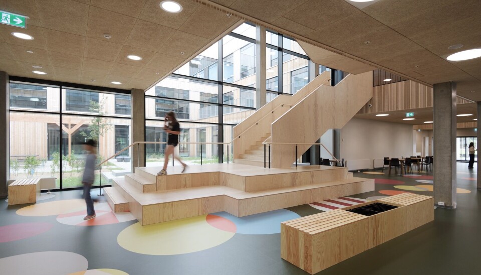 Skole- og Kulturhuset Artium ligger i Centerparken i Brande.