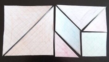 Tangram-puslespil i papir Tangram-puslespil i papir