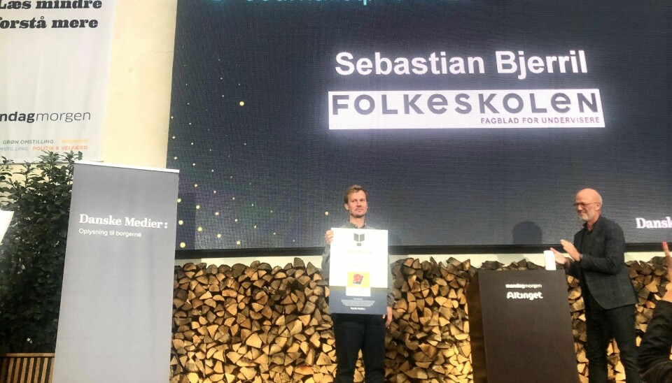 Sebastian Bjerril er igen nomineret til en fin journalistpris. I 2022 vandt han Anders Bording Prisen for samme afdækning.