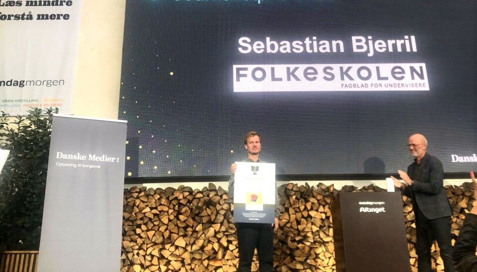 Sebastian Bjerril er igen nomineret til en fin journalistpris. I 2022 vandt han Anders Bording Prisen for samme afdækning. Sebastian Bjerril er igen nomineret til en fin journalistpris. I 2022 vandt han Anders Bording Prisen for samme afdækning.