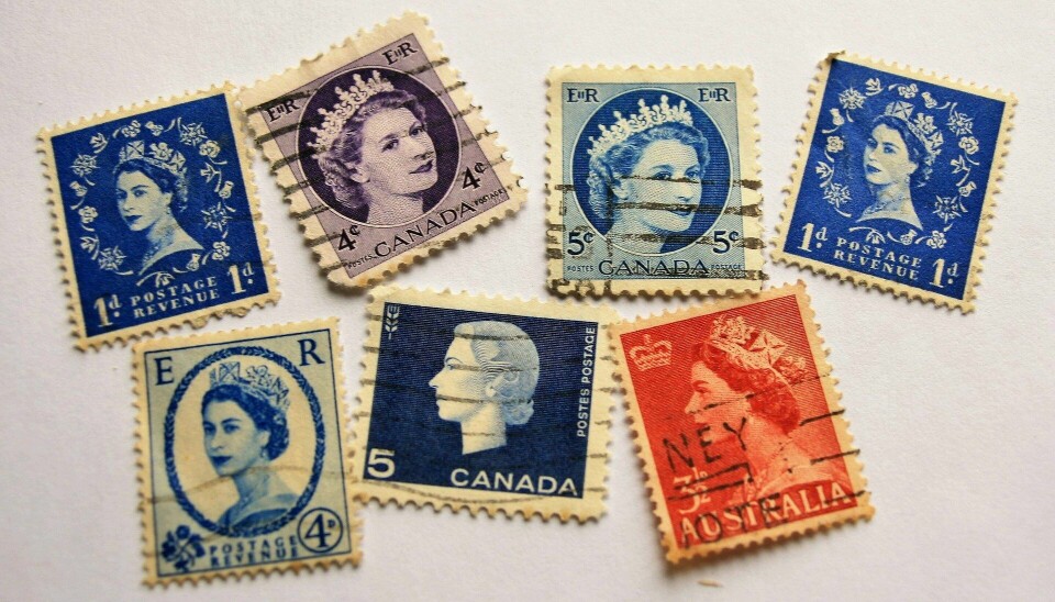 QE2 on stamps