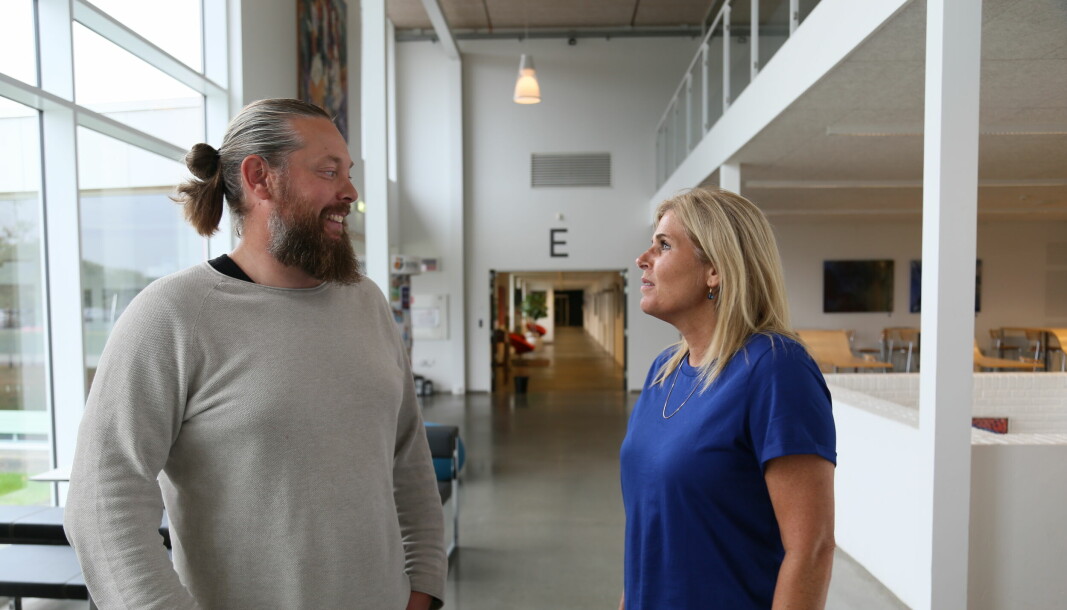 Kenneth Pihl og Rikke Nymann Lund er velfærdsteknologiske koordinatorer på Sosu Esbjerg.
