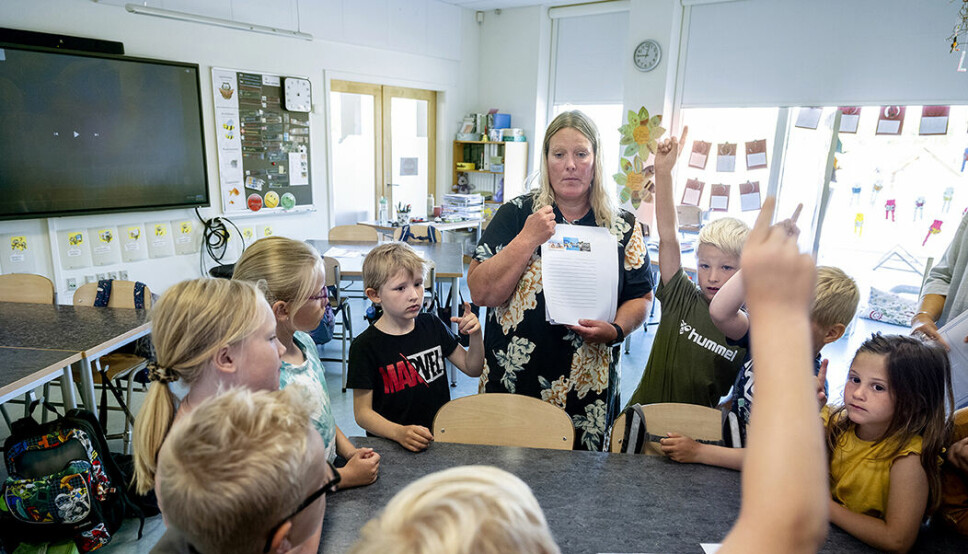 Børnehaveklasseleder Helle Jørgensen ved, præcis hvor hver enkelt elev er fagligt, og hvad han eller hun har brug for.