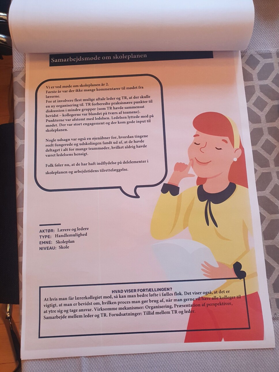 Arbejdstidsfortællingerne bliver skrevet ind i en skabelon, så erfaringerne lettere kan deles.