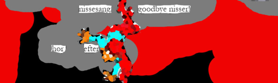 Detalje fra digital anti-jul blackout poetry. Detalje fra digital anti-jul blackout poetry.
