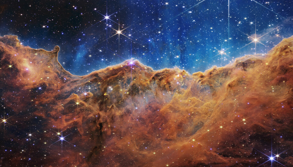 Billedet taget af James Webb teleskobet. Billedet er taget af NASA/ESA