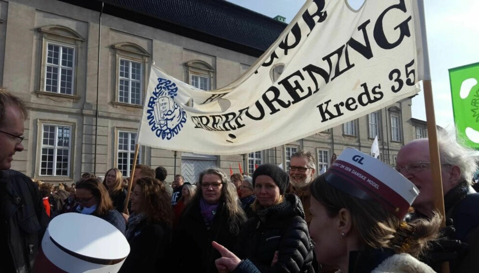 Under overenskomstforhandlingerne i 2018 stod medlemmer af mange fagforeninger også skulder ved skulder ved Christiansborg. På søndag står de der igen.
