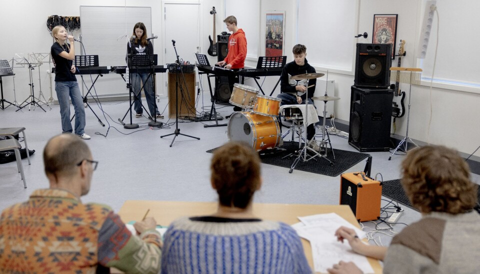 På Lindehøjskolen i Herlev har valgholdet i musik allerede været til afgangsprøve, fordi deres undervisning er samlet på hele dage gennem 7. og 8. klasse