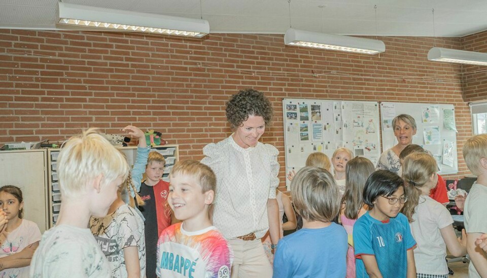 Pædagogisk leder Sanne Rasmussen fra Boldesager Skole Cosmos har været på kursus i kompetencer til det 21. århundrede. Herfra bruger hun nu aktiviteten dobbeltcirkel.