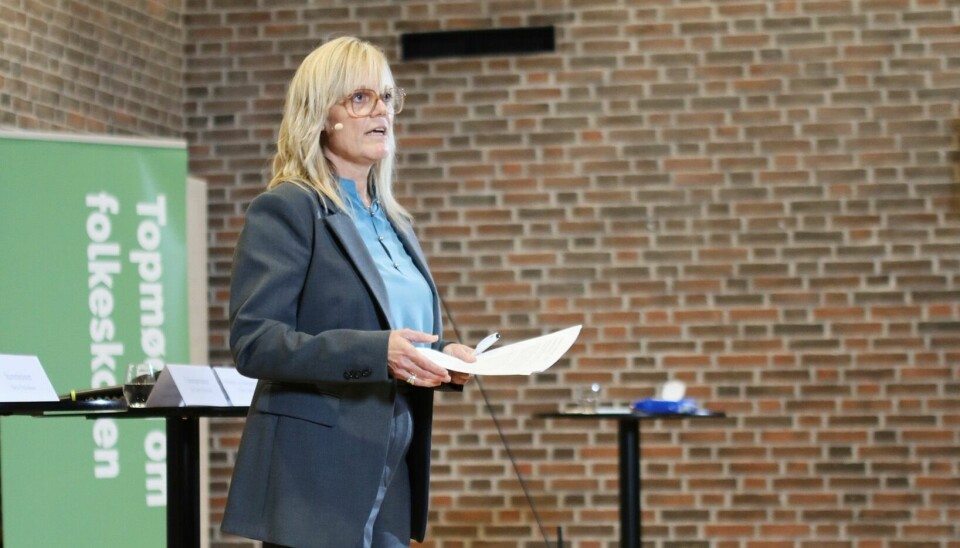Skoleleder Helle Bjerg var vært, da regeringstoppen i oktober havde inviteret omkring 100 skoleprofessionelle, meningsdannere og politikere til topmøde inden lanceringen af skoleudspillet.