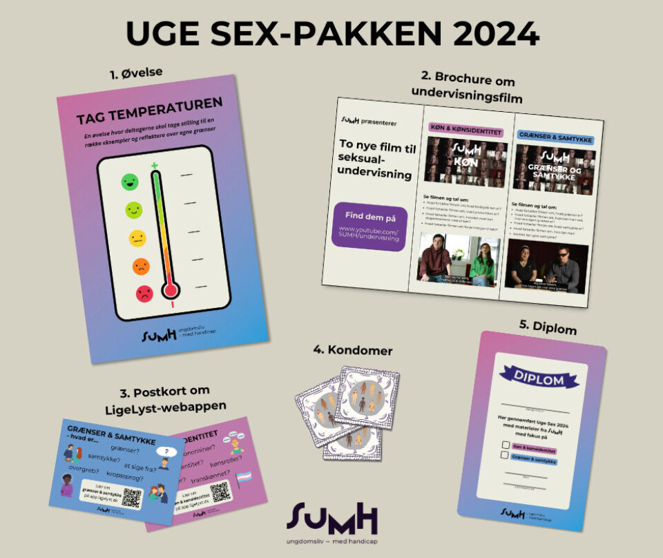 Hvor lærere bare kan åbne uge sex-pakken og gå i gang, kan et kommende stort undervisningsmateriale fra Sammenslutningen af Unge med Handicap bruges hele året og i strukturerede forløb.