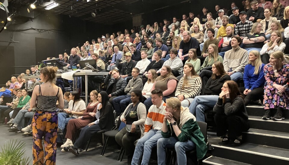180 lærerstuderende var mødt op på Teater Nordkraft i Aalborg for at få et indblik i en anden verden.