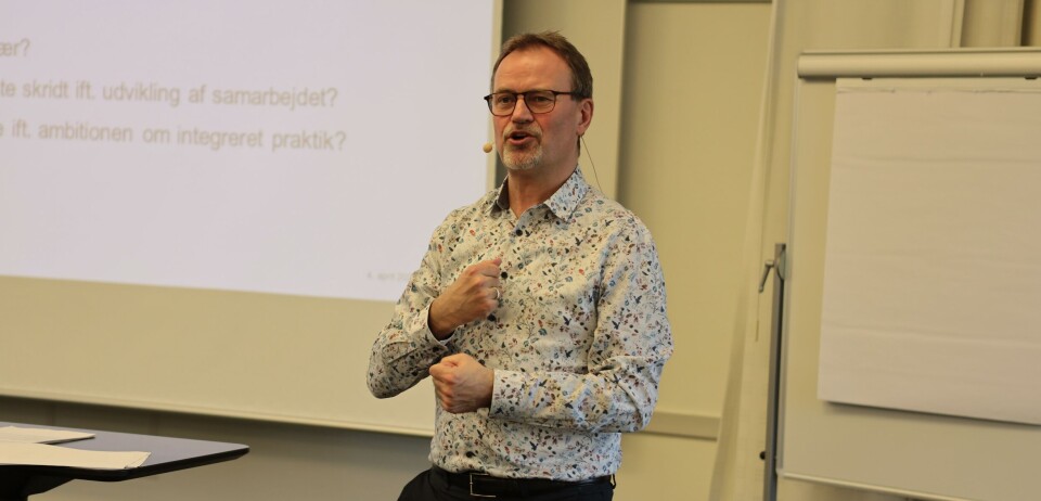 'Jeg har en ambition om, at nogle af jer, hvis I ikke er der i forvejen, skal opkvalificeres og uddannes', sagde Gordon Ørskov Madsen i et indlæg til Praktiklærerforeningens årsmøde. Gordon Ørskov Madsen Praktiklærerforeningens årsmøde